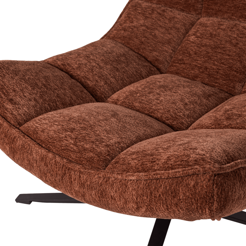 Snurrfåtölj Maudi - Brun - Möbler - Fåtölj & stolar - Fåtölj - Fåtölj utan armstöd