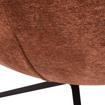 Snurrfåtölj Maudi - Brun - Möbler - Fåtölj & stolar - Fåtölj - Fåtölj utan armstöd