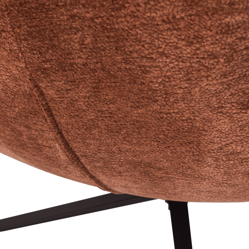 Snurrfåtölj Maudi - Brun - Möbler - Fåtölj & stolar - Fåtölj - Fåtölj utan armstöd