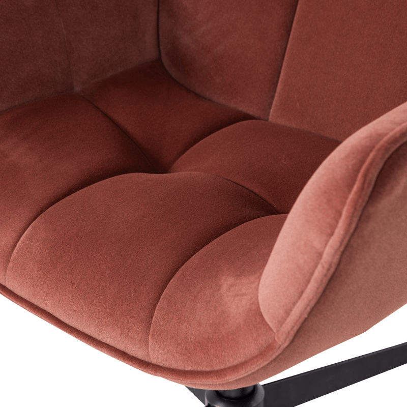 Snurrfåtölj Wibo - Vinröd - Möbler - Fåtölj & stolar - Fåtölj