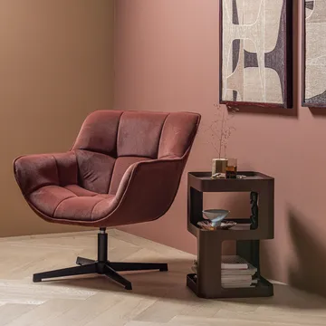 Snurrfåtölj Wibo - Vinröd - Möbler - Fåtölj & stolar - Fåtölj