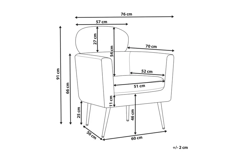 Fåtölj Soby - Ljusgrå, svart - Möbler - Fåtölj & stolar - Fåtölj