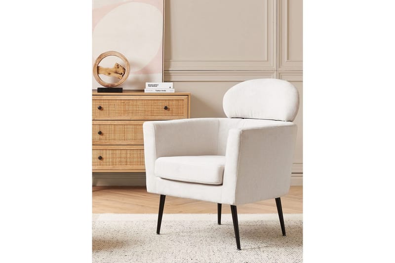 Fåtölj Soby - Vit, Svart - Möbler - Fåtölj & stolar - Fåtölj