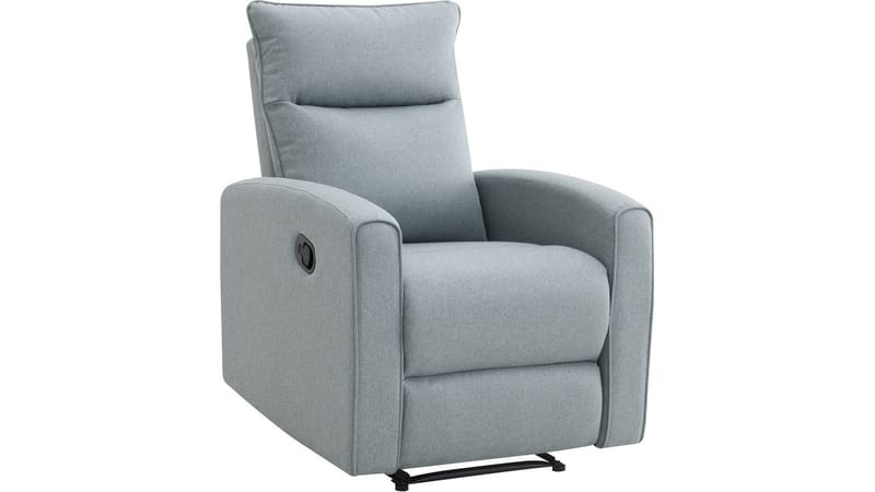 Solvane Reclinerfåtölj i tyg, Ljusblå