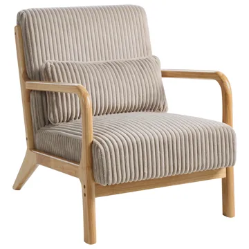 Fåtölj Sorsele - Ljusbrun, beige - Möbler - Fåtölj & stolar - Fåtölj