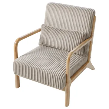 Fåtölj Sorsele - Ljusbrun, beige - Möbler - Fåtölj & stolar - Fåtölj