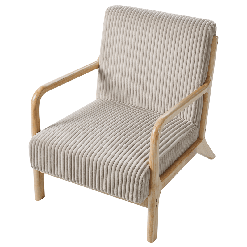 Fåtölj Sorsele - Ljusbrun, beige - Möbler - Fåtölj & stolar - Fåtölj