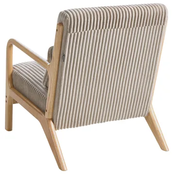 Fåtölj Sorsele - Ljusbrun, beige - Möbler - Fåtölj & stolar - Fåtölj