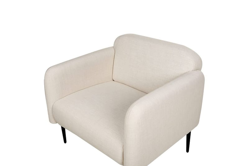 Fåtölj Stouby - Beige, svart - Möbler - Fåtölj & stolar - Fåtölj