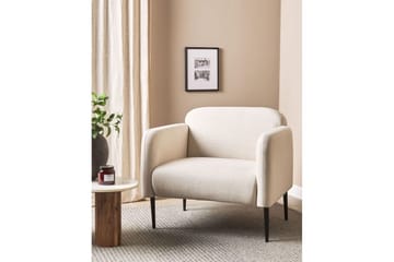 Fåtölj Stouby - Beige, svart - Möbler - Fåtölj & stolar - Fåtölj