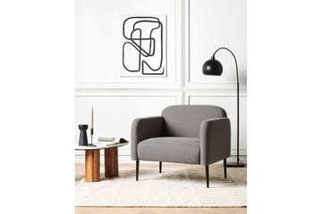 Fåtölj Stouby - Grå, svart - Möbler - Fåtölj & stolar - Fåtölj
