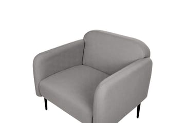 Fåtölj Stouby - Grå, svart - Möbler - Fåtölj & stolar - Fåtölj