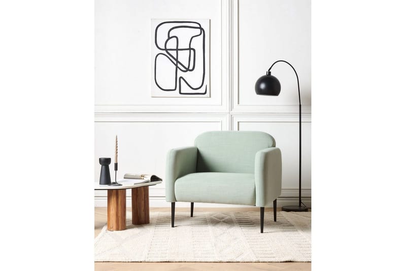 Fåtölj Stouby - Grön, Svart - Möbler - Fåtölj & stolar - Fåtölj