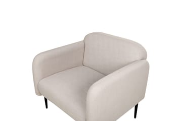 Fåtölj Stouby - Taupe, svart - Möbler - Fåtölj & stolar - Fåtölj