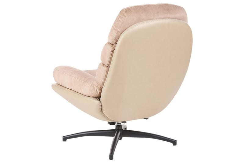 Svängbar fåtölj Eide - Beige, svart - Möbler - Fåtölj & stolar - Fåtölj - Fåtölj utan armstöd