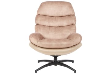 Svängbar fåtölj Eide - Beige, svart - Möbler - Fåtölj & stolar - Fåtölj - Howard fåtölj