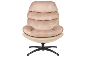 Svängbar fåtölj Eide - Beige, svart - Möbler - Fåtölj & stolar - Fåtölj - Fåtölj utan armstöd