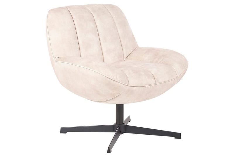 Svängbar fåtölj Lia - Beige, svart - Möbler - Fåtölj & stolar - Fåtölj - Fåtölj utan armstöd
