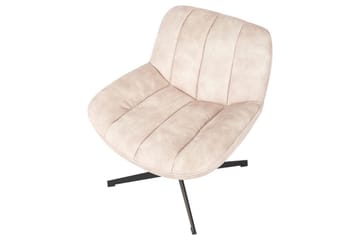 Svängbar fåtölj Lia - Beige, svart - Möbler - Fåtölj & stolar - Fåtölj - Fåtölj utan armstöd