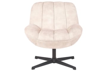 Svängbar fåtölj Lia - Beige, svart - Möbler - Fåtölj & stolar - Fåtölj - Fåtölj utan armstöd