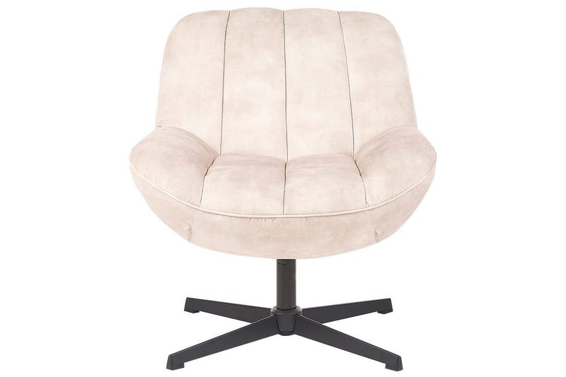Svängbar fåtölj Lia - Beige, svart - Möbler - Fåtölj & stolar - Fåtölj - Fåtölj utan armstöd