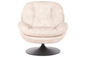 Svängbar fåtölj Nolvik - Beige, svart - Möbler - Fåtölj & stolar - Fåtölj - Fåtölj utan armstöd