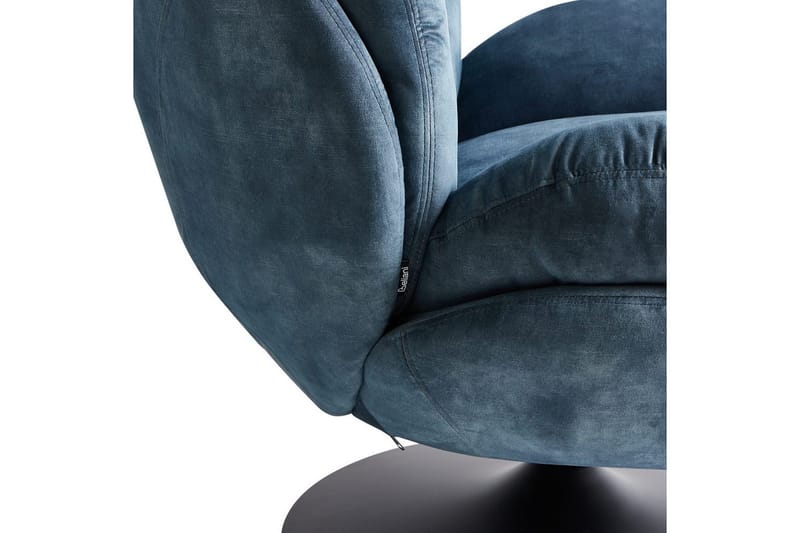 Svängbar fåtölj Nolvik - Blå, Svart - Möbler - Fåtölj & stolar - Fåtölj - Fåtölj utan armstöd