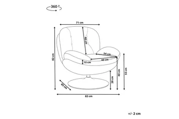 Svängbar fåtölj Nolvik - Grön, Svart - Möbler - Fåtölj & stolar - Fåtölj - Fåtölj utan armstöd