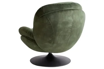 Svängbar fåtölj Nolvik - Grön, Svart - Möbler - Fåtölj & stolar - Fåtölj - Fåtölj utan armstöd