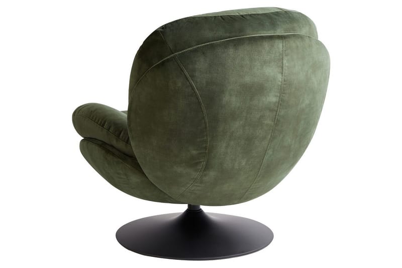 Svängbar fåtölj Nolvik - Grön, Svart - Möbler - Fåtölj & stolar - Fåtölj - Fåtölj utan armstöd