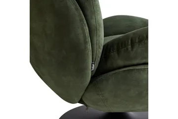 Svängbar fåtölj Nolvik - Grön, Svart - Möbler - Fåtölj & stolar - Fåtölj - Fåtölj utan armstöd