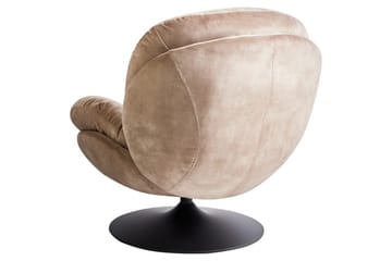 Svängbar fåtölj Nolvik - Sandbeige, svart - Möbler - Fåtölj & stolar - Fåtölj - Fåtölj utan armstöd