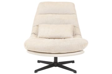 Svängbar fåtölj Tovik - Beige, svart - Möbler - Fåtölj & stolar - Fåtölj - Fåtölj utan armstöd