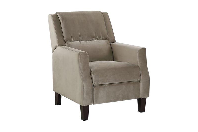 Fåtölj Tanager - Sammet/Beige/Grå - Fåtölj