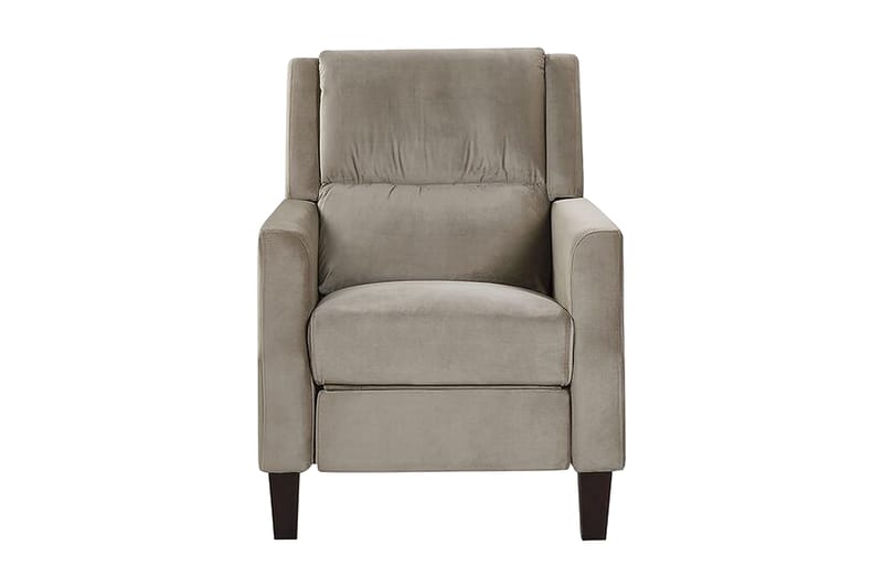 Fåtölj Tanager - Sammet/Beige/Grå - Fåtölj