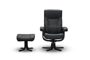 Tateo Fåtölj Läder - Svart - Möbler - Fåtölj & stolar - Fåtölj - Biofåtölj & reclinerfåtölj