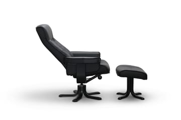 Tateo Fåtölj Läder - Svart - Möbler - Fåtölj & stolar - Fåtölj - Biofåtölj & reclinerfåtölj