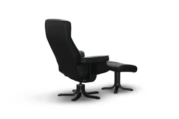 Tateo Fåtölj Läder - Svart - Möbler - Fåtölj & stolar - Fåtölj - Biofåtölj & reclinerfåtölj