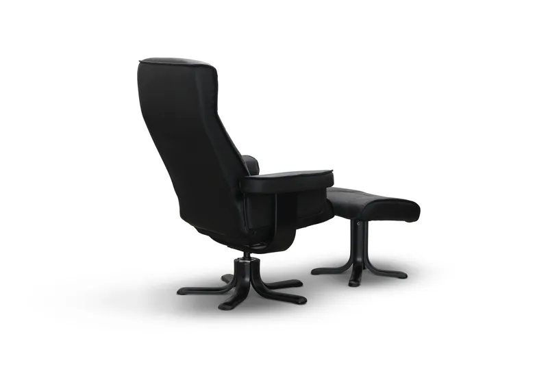 Tateo Fåtölj Läder - Svart - Möbler - Fåtölj & stolar - Fåtölj - Biofåtölj & reclinerfåtölj