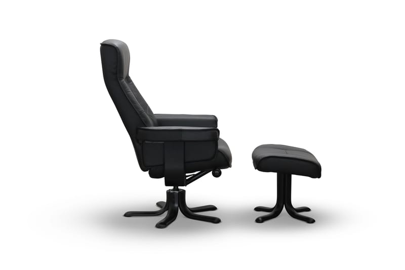 Tateo Fåtölj Läder - Svart - Möbler - Fåtölj & stolar - Fåtölj - Biofåtölj & reclinerfåtölj