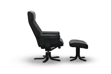 Tateo Fåtölj Läder - Svart - Möbler - Fåtölj & stolar - Fåtölj - Biofåtölj & reclinerfåtölj