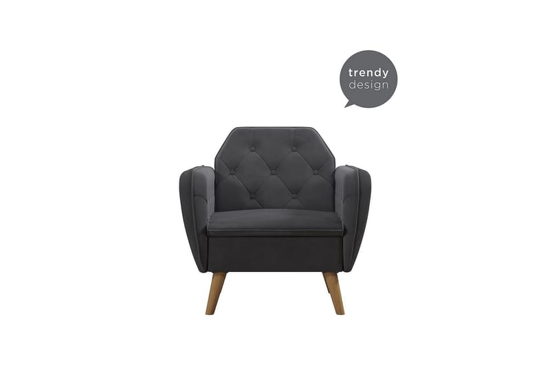 Teresa Fåtölj Grå/Sammet - Novogratz - Möbler - Fåtölj & stolar - Fåtölj