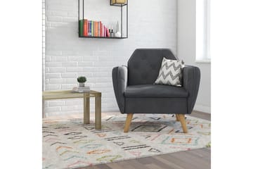 Teresa Fåtölj Grå/Sammet - Novogratz - Möbler - Fåtölj & stolar - Fåtölj