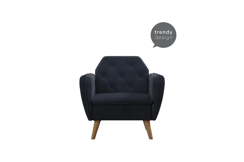 Teresa Fåtölj Sammet/Blå - Novogratz - Möbler - Fåtölj & stolar - Fåtölj - Sammetsfåtölj