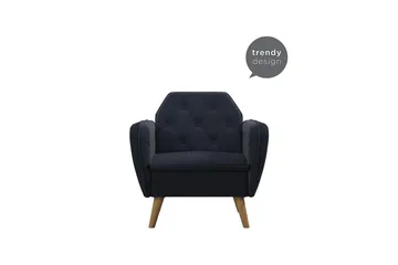 Teresa Fåtölj Sammet/Blå - Novogratz - Möbler - Fåtölj & stolar - Fåtölj