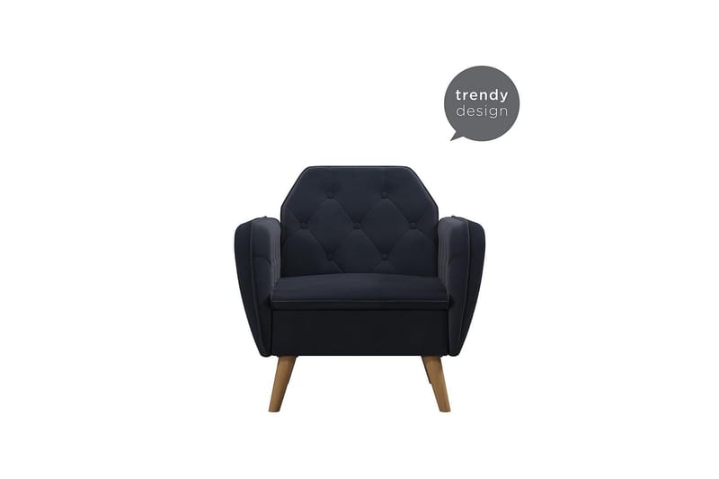 Teresa Fåtölj Sammet/Blå - Novogratz - Möbler - Fåtölj & stolar - Fåtölj