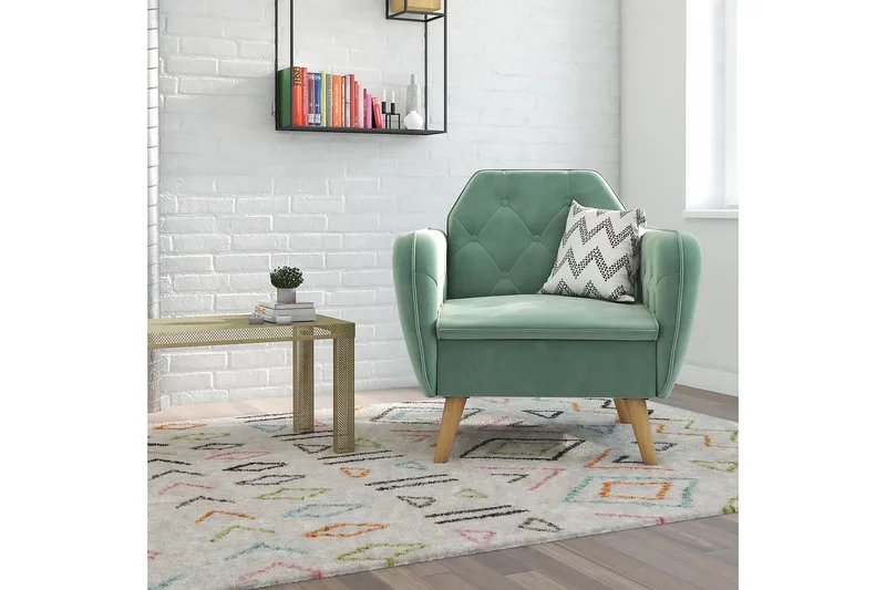 Teresa Fåtölj Sammet/Ljusgrön - Novogratz - Möbler - Fåtölj & stolar - Fåtölj