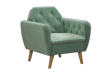 Teresa Fåtölj Sammet/Ljusgrön - Novogratz - Möbler - Fåtölj & stolar - Fåtölj - Sammetsfåtölj