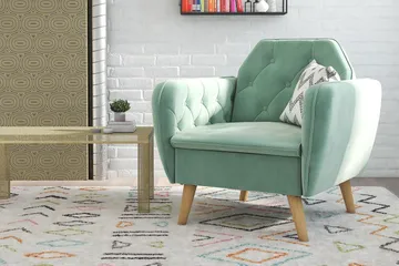 Teresa Fåtölj Sammet/Ljusgrön - Novogratz - Möbler - Fåtölj & stolar - Fåtölj