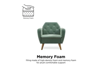 Teresa Fåtölj Sammet/Ljusgrön - Novogratz - Möbler - Fåtölj & stolar - Fåtölj - Sammetsfåtölj